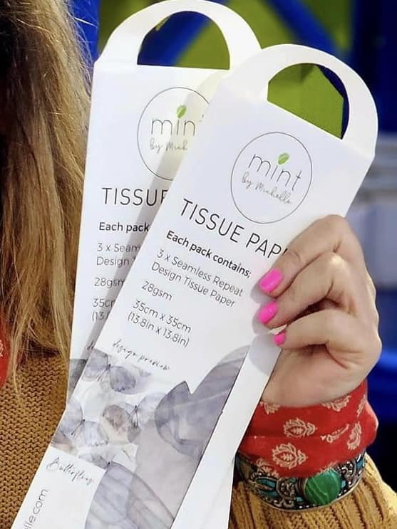 Mint Tissue Paper | Yellow Chinoiserie