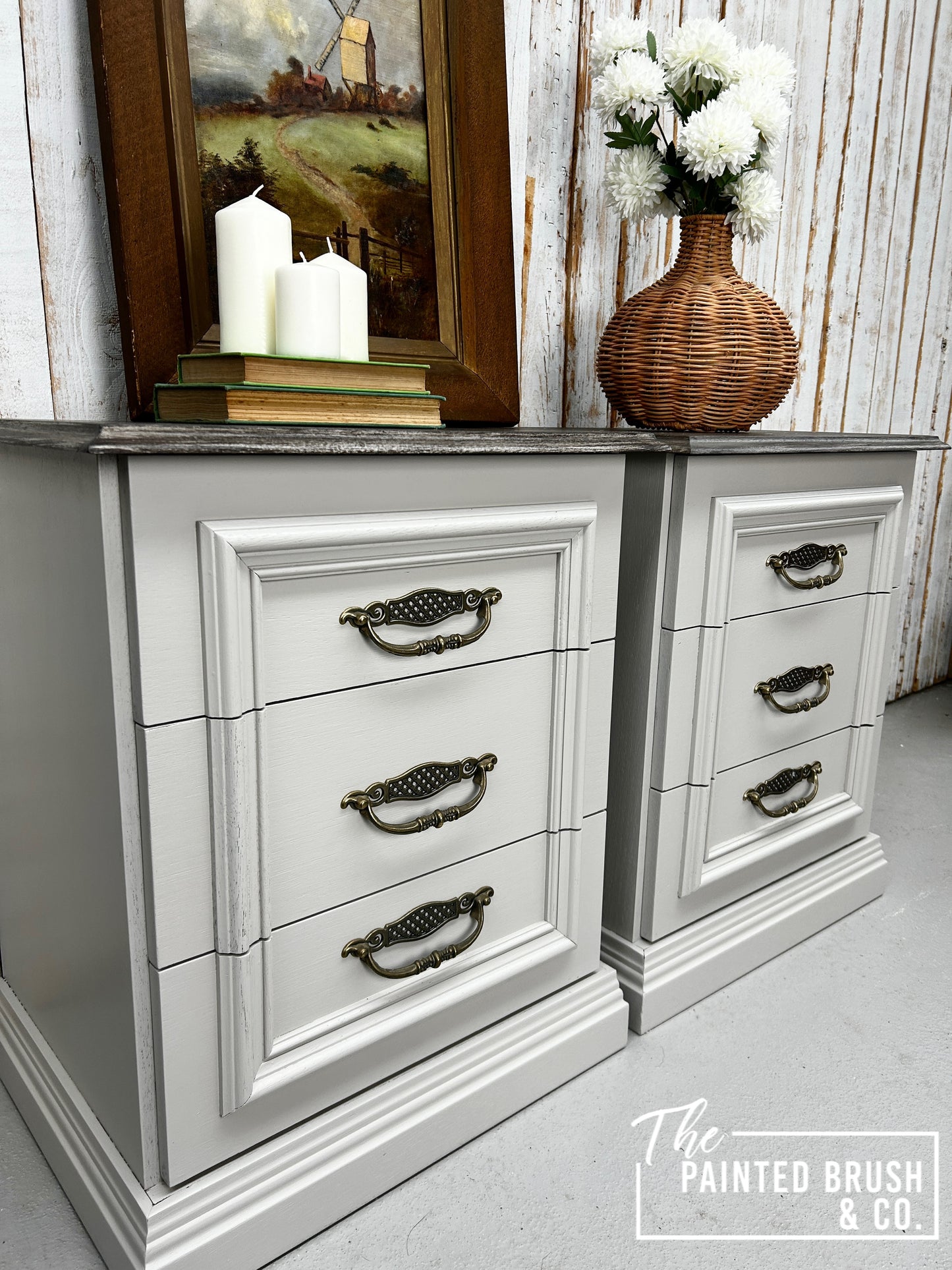 Fossil & faux timber bedsides