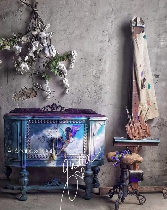 Mint Decoupage Paper | Angel