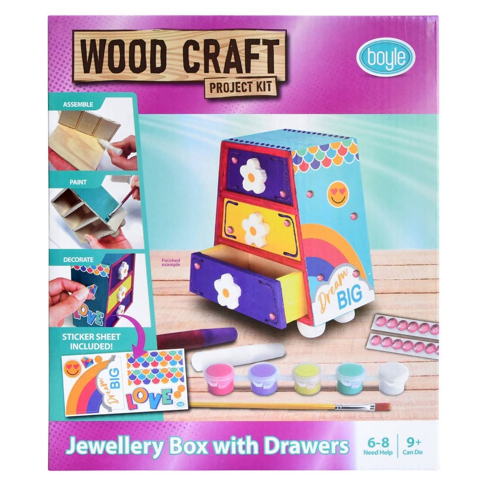 Boyle | Woodcraft Jewellery Box Paint Kit