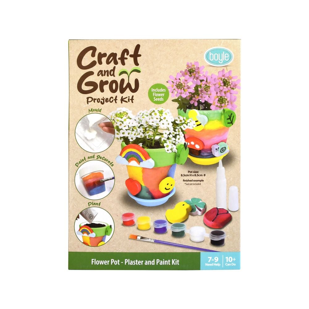 Boyle | Craft & Grow - Flower Pot & plaster Kit