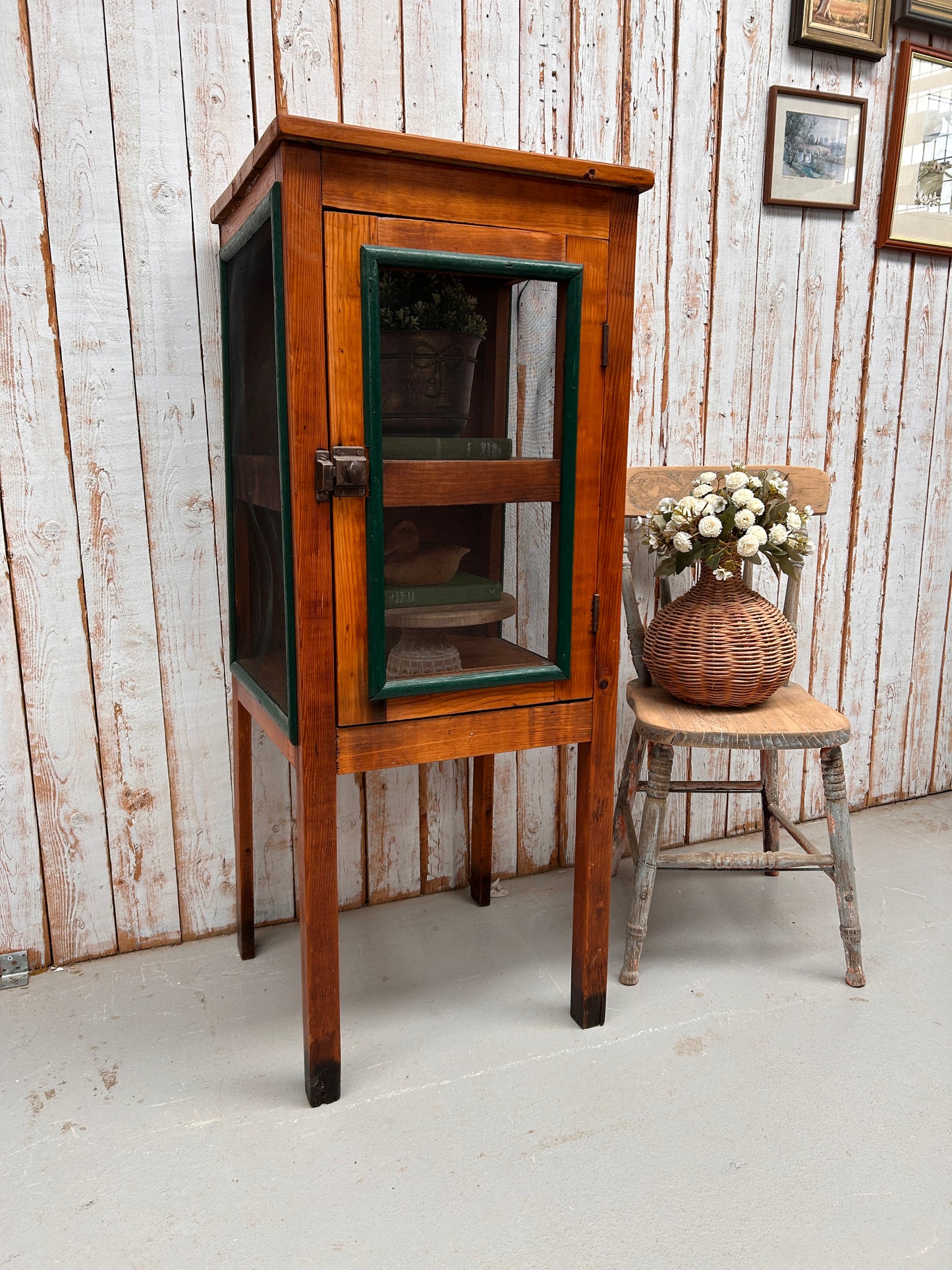 Vintage pine Meatsafe