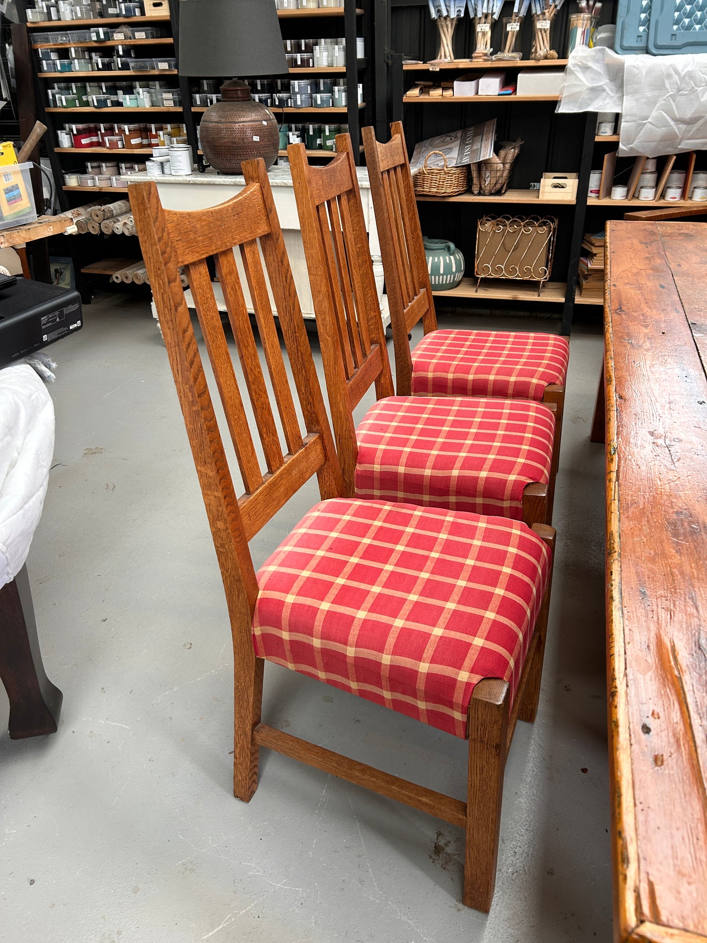 8 seater Dining Table with 6 Oak Chairs