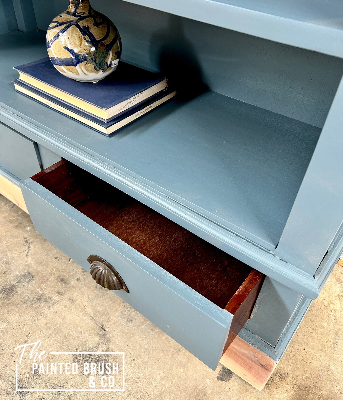 Blue Balinese Bookcase
