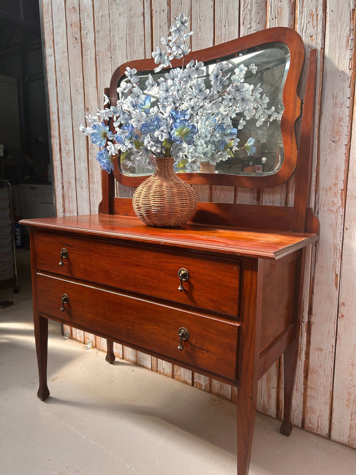 Vintage oak dressing table