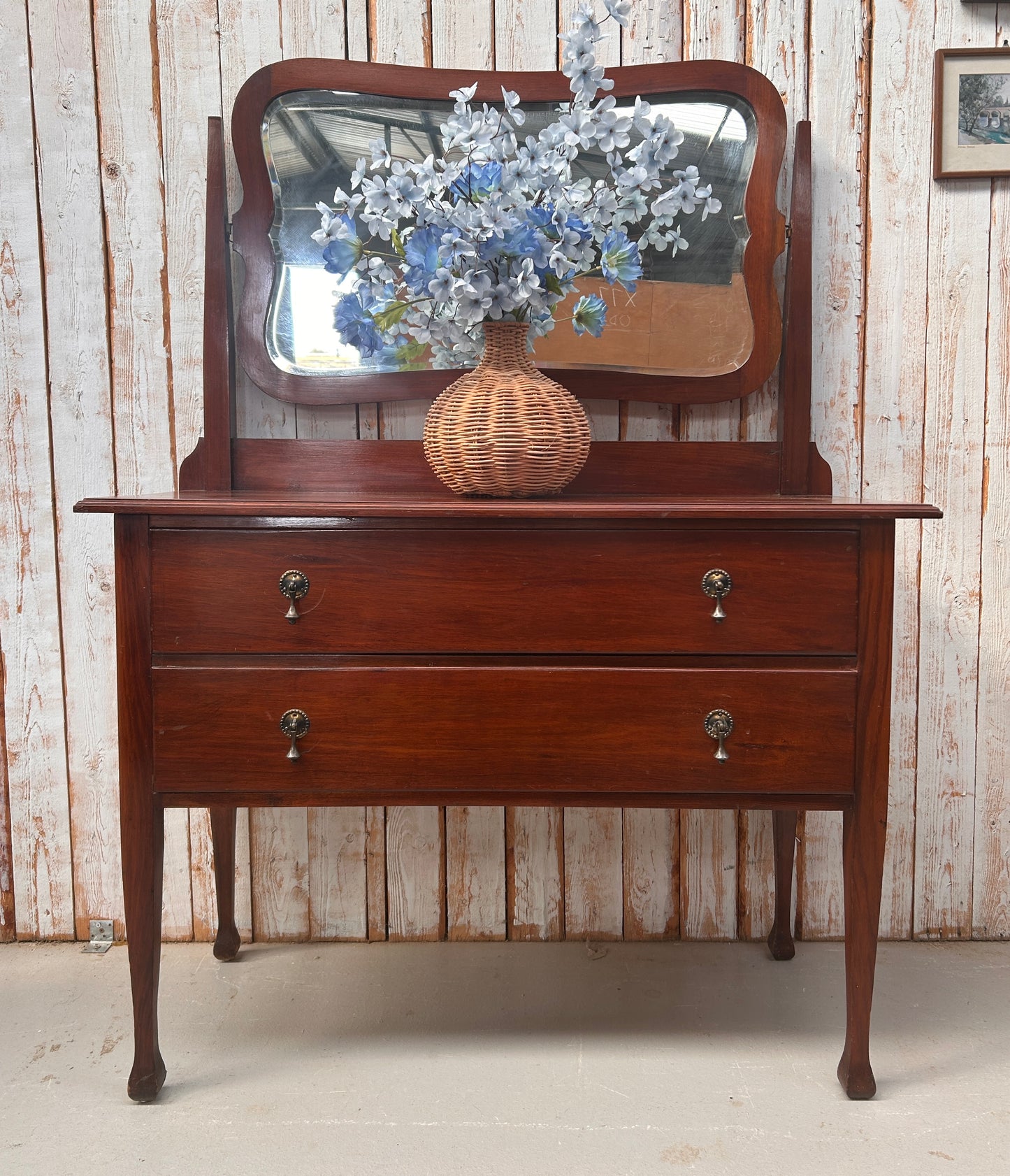 Vintage oak dressing table