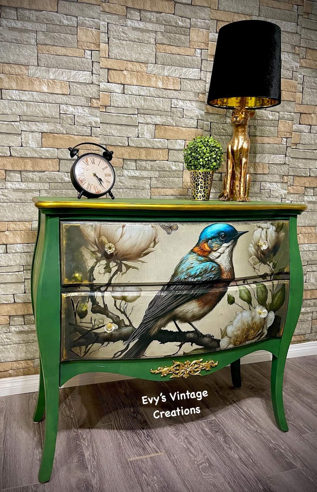 Mint Decoupage Paper | Sweet Bird In Blue - LIMITED EDITION