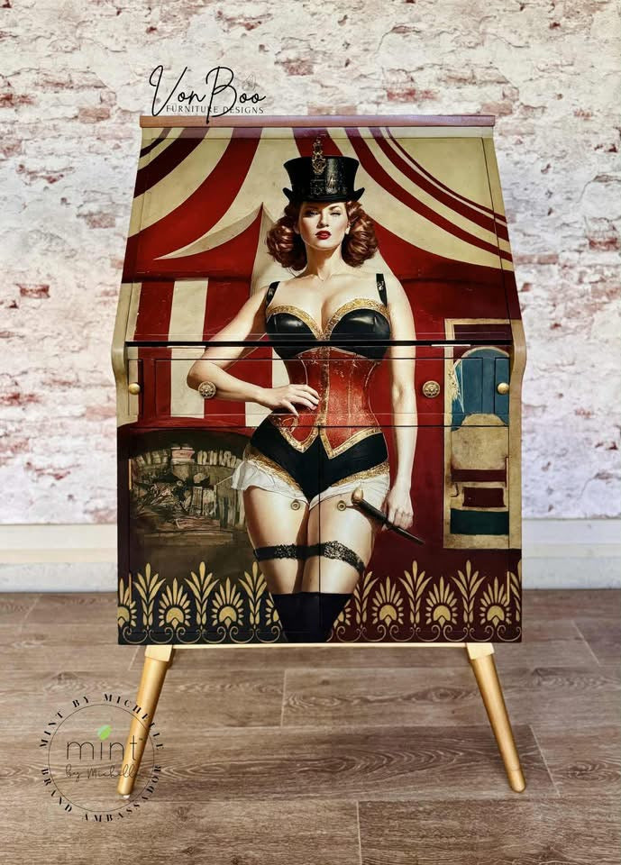 Mint Decoupage Paper | Carnival Queen - LIMITED EDITION