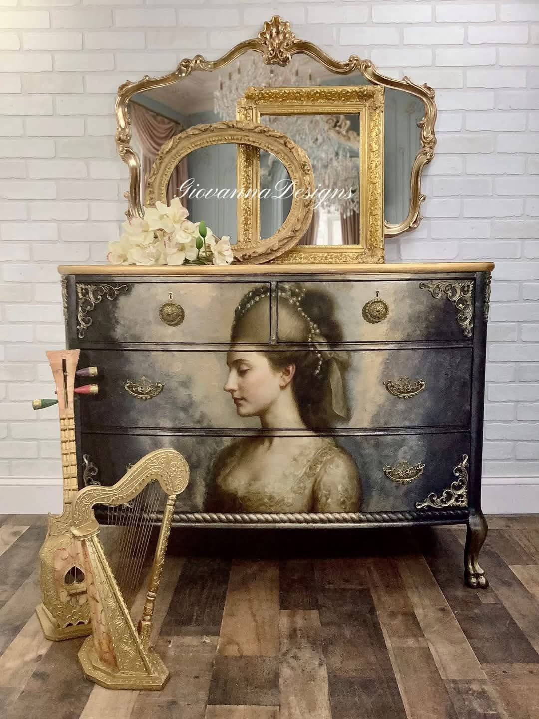 Mint Decoupage Paper | Whispers of Versailles - LIMITED EDITION