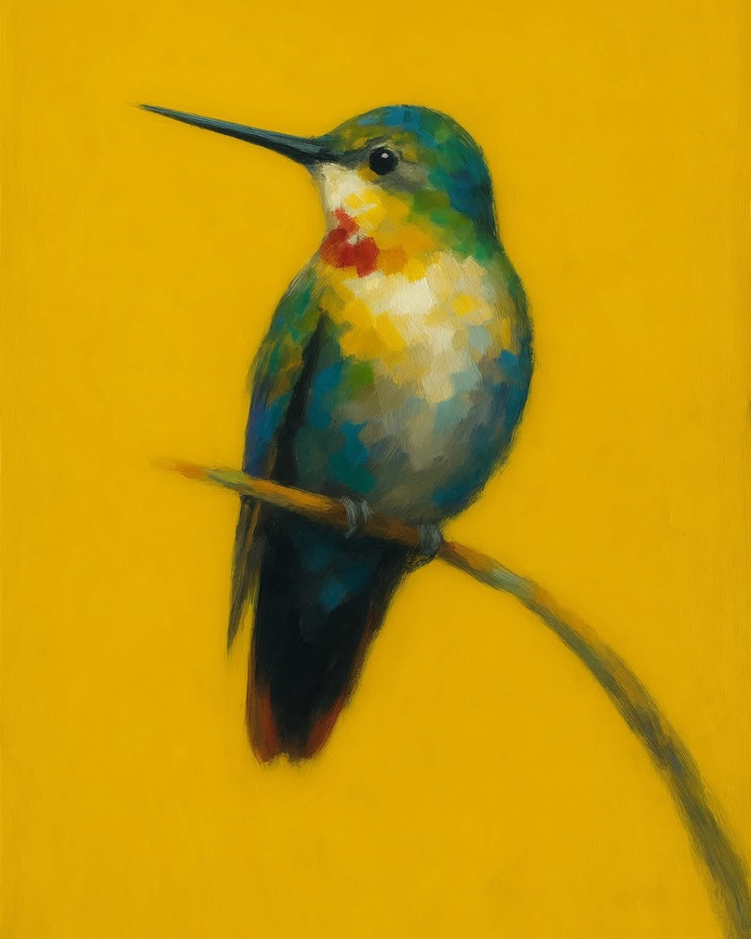 Mint Decoupage Paper | Hummingbird (right or left facing) - LIMITED EDITION