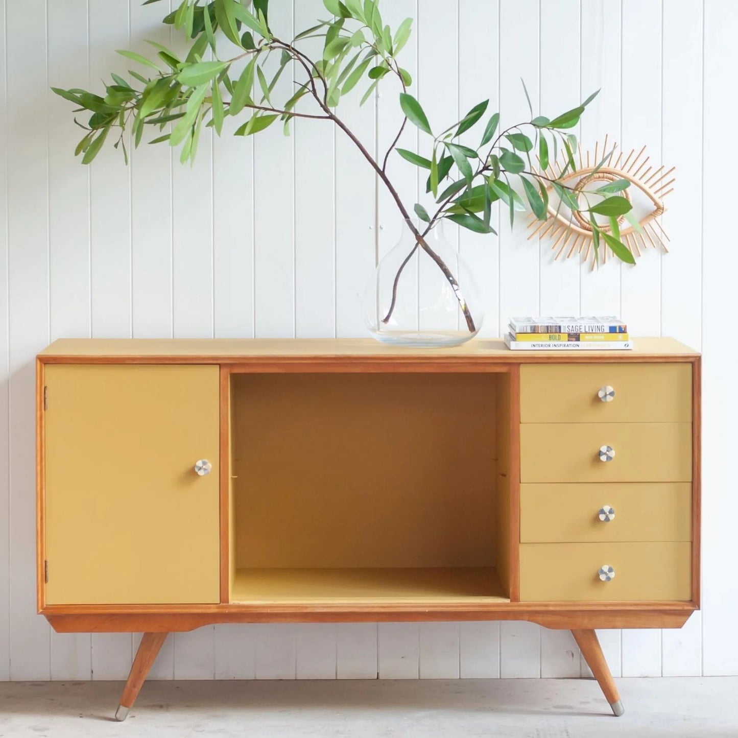 Mint Mineral Paint |Retro Wallpaper