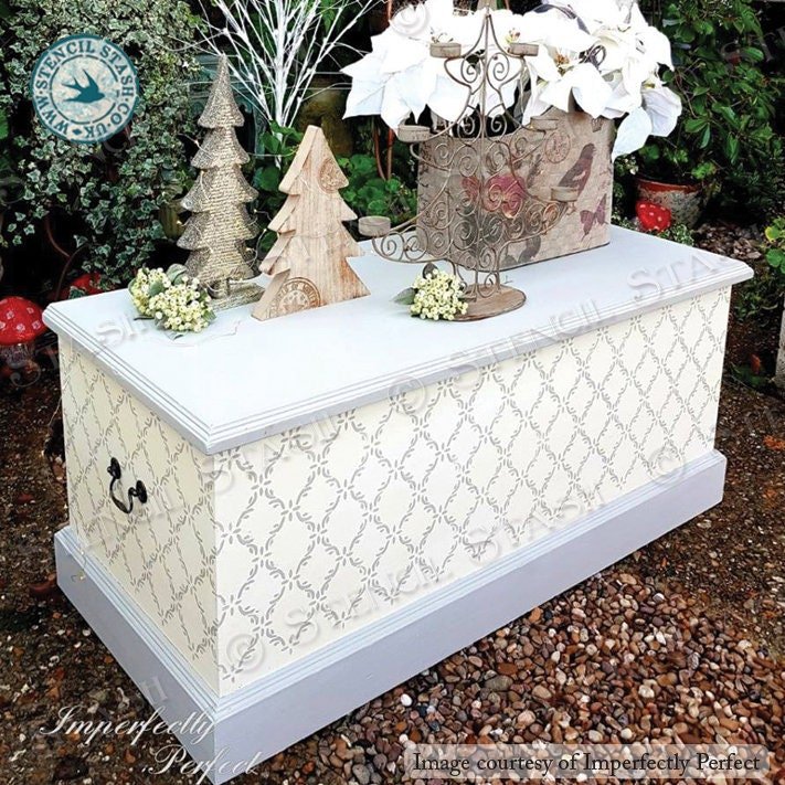 French Trellis Pattern Stencil