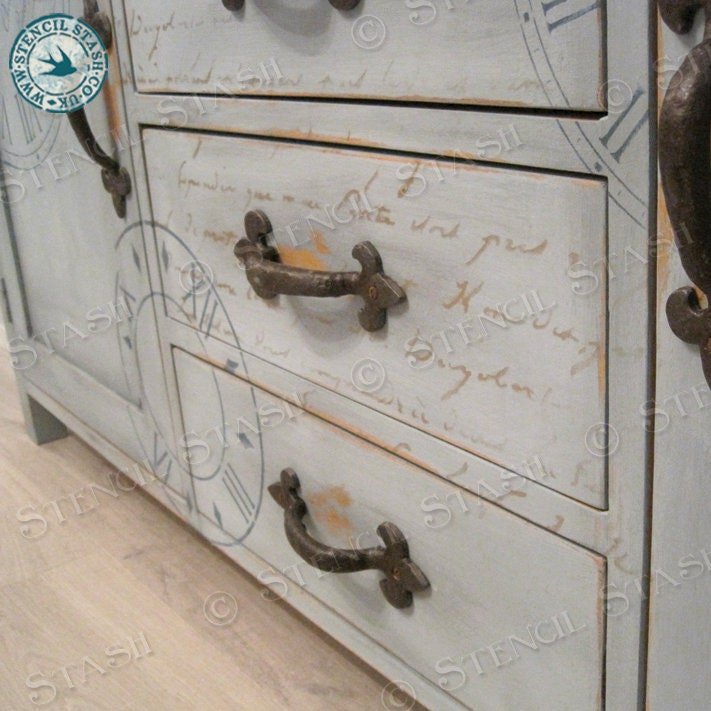 French Script Stencil