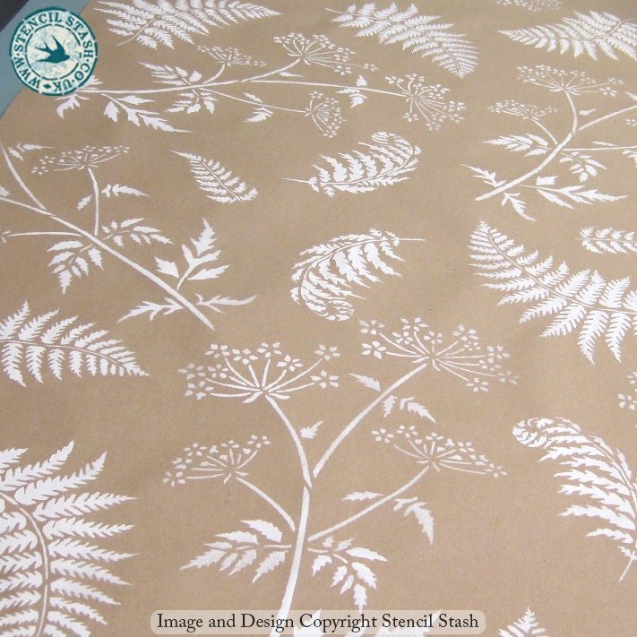 Wild Cow Parsley Stencil