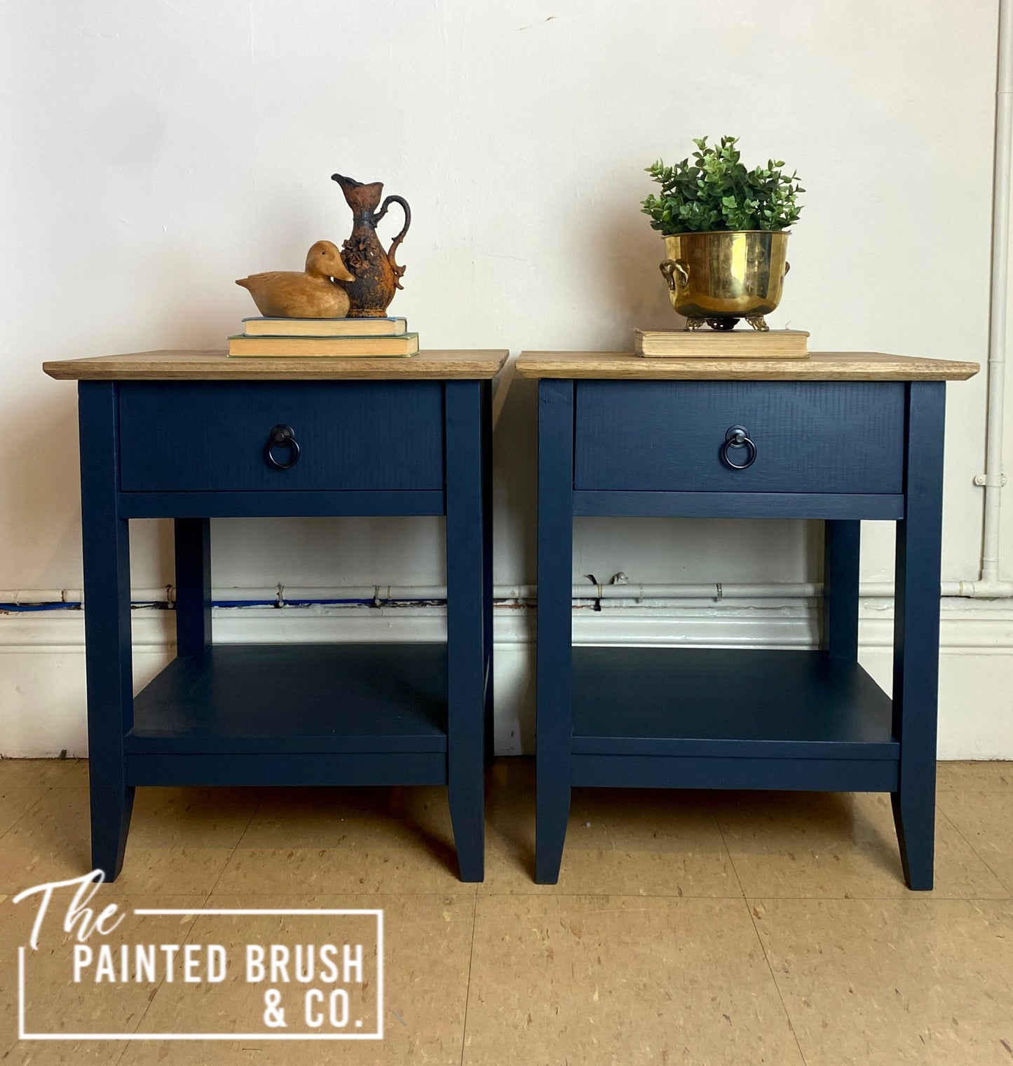Geo Navy Bedsides