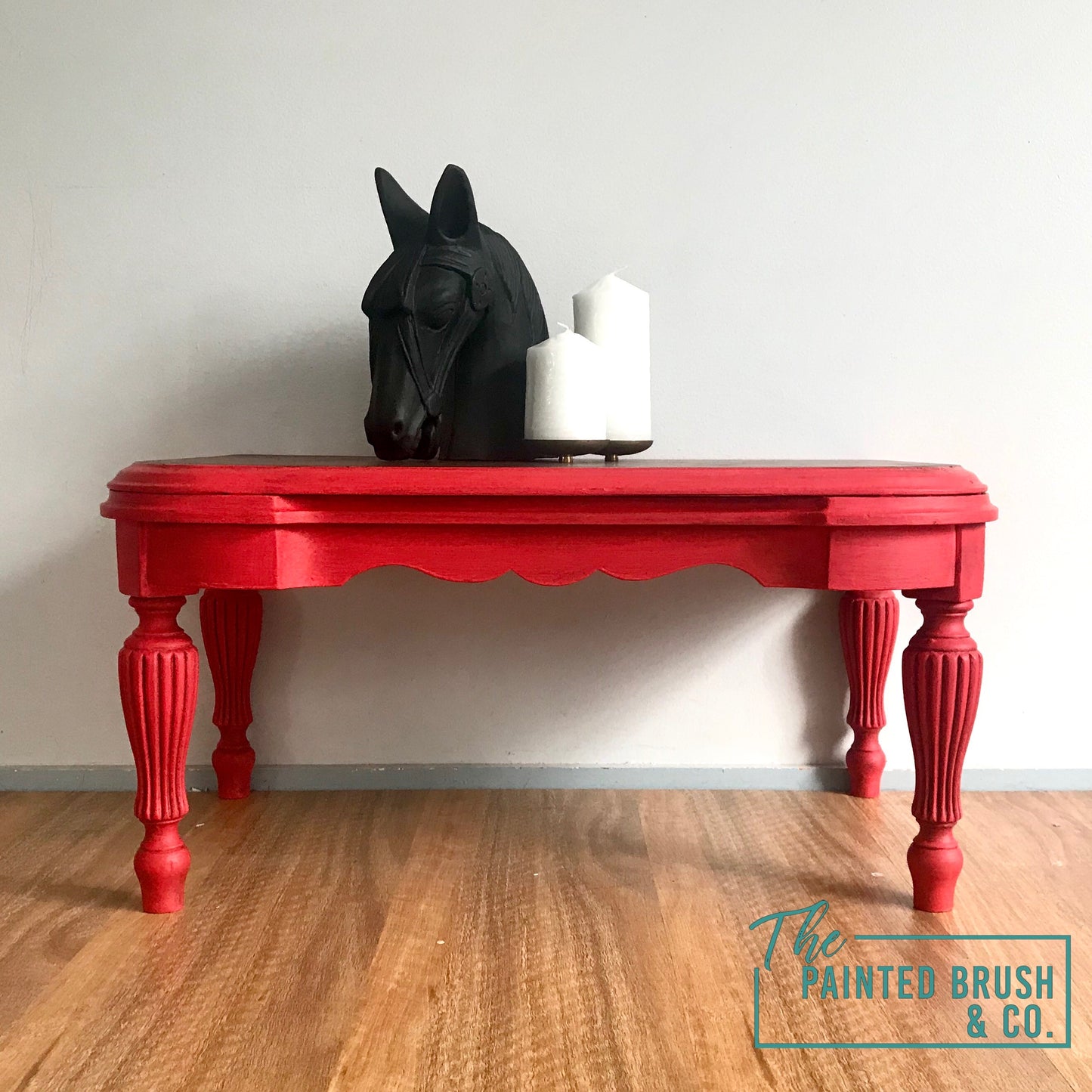 Red & Black Wax Table