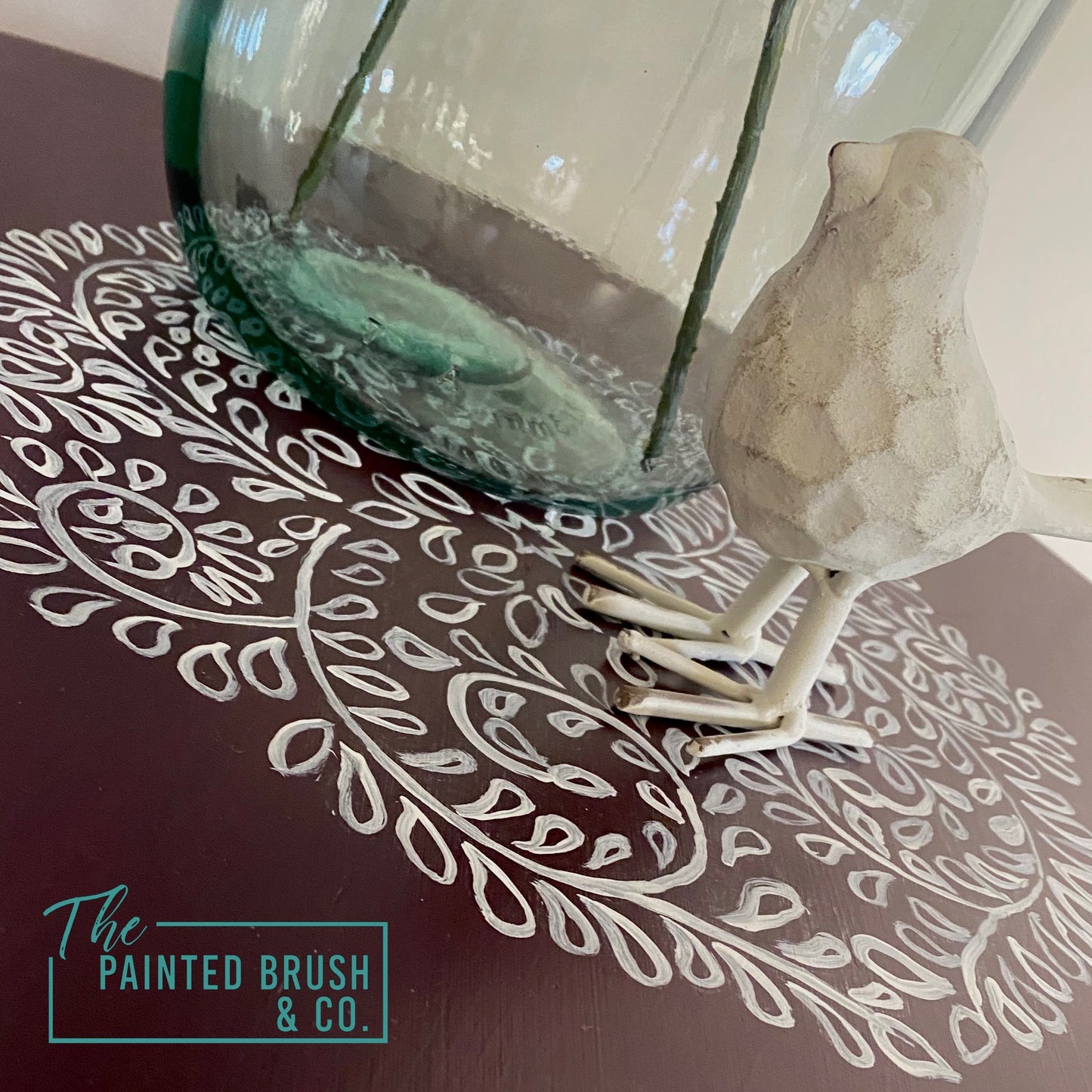 Plum End Table