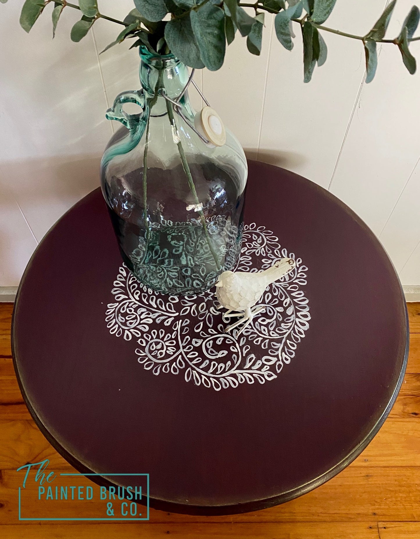 Plum End Table