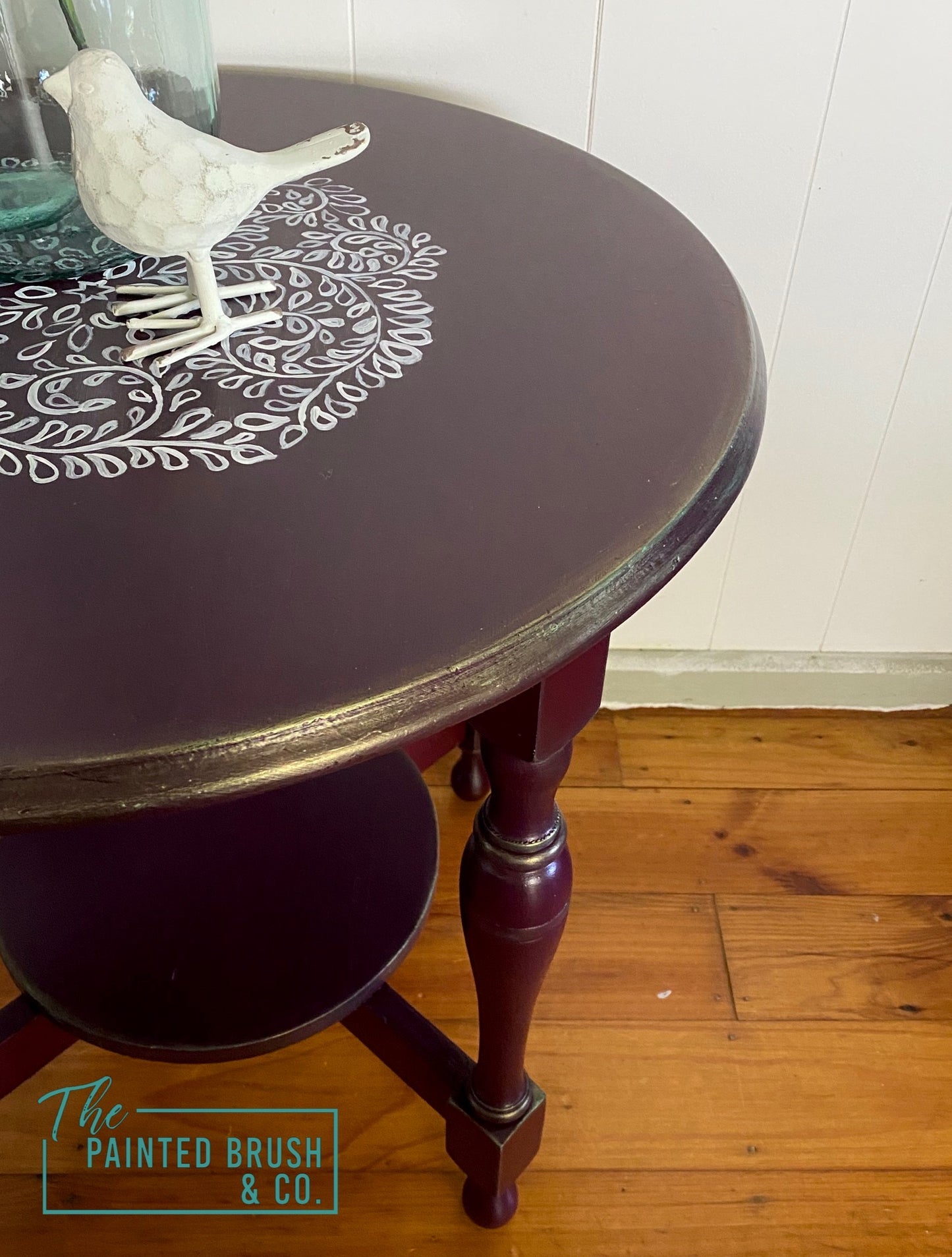 Plum End Table
