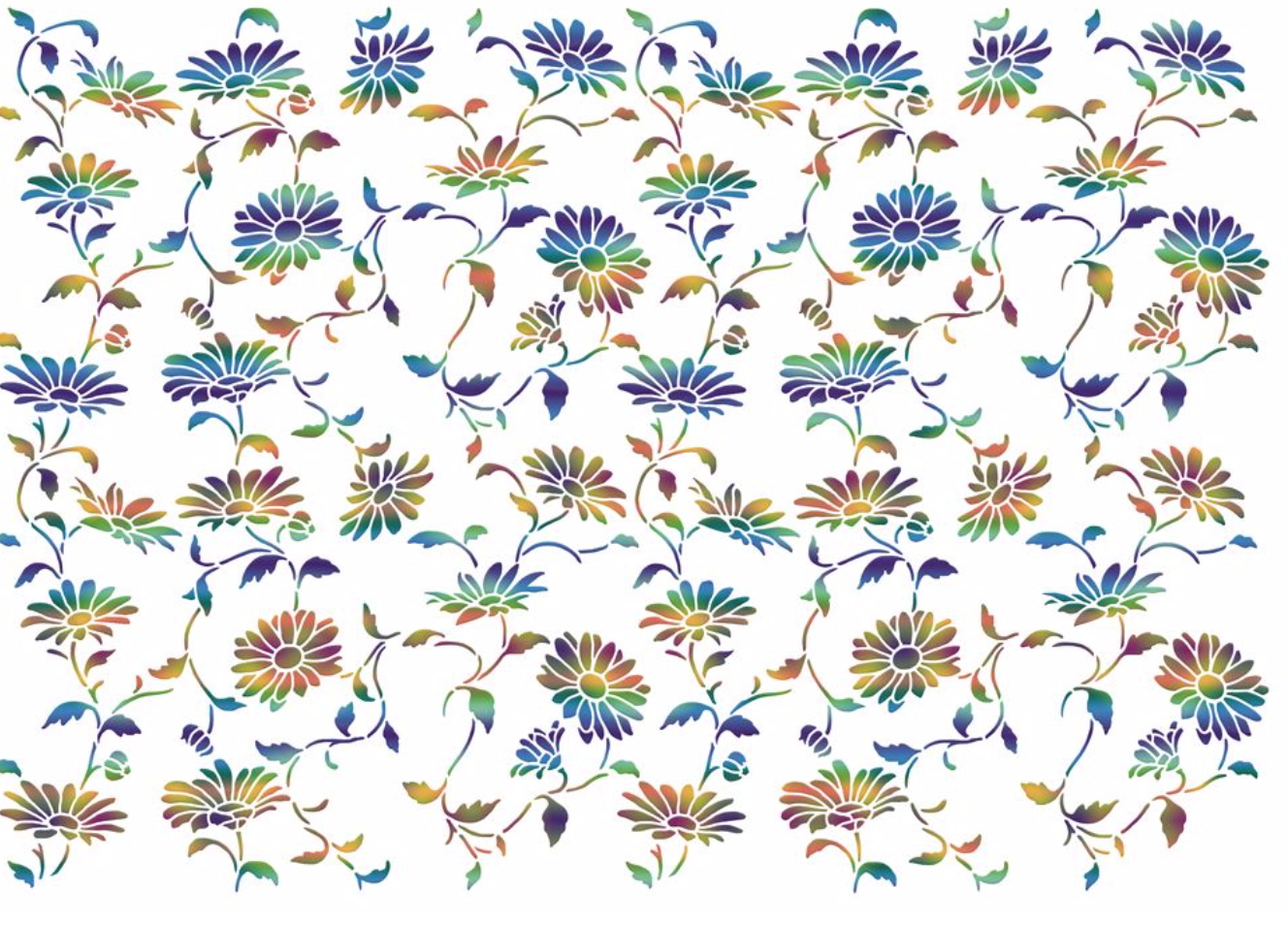 Daisy Chain Pattern Stencil