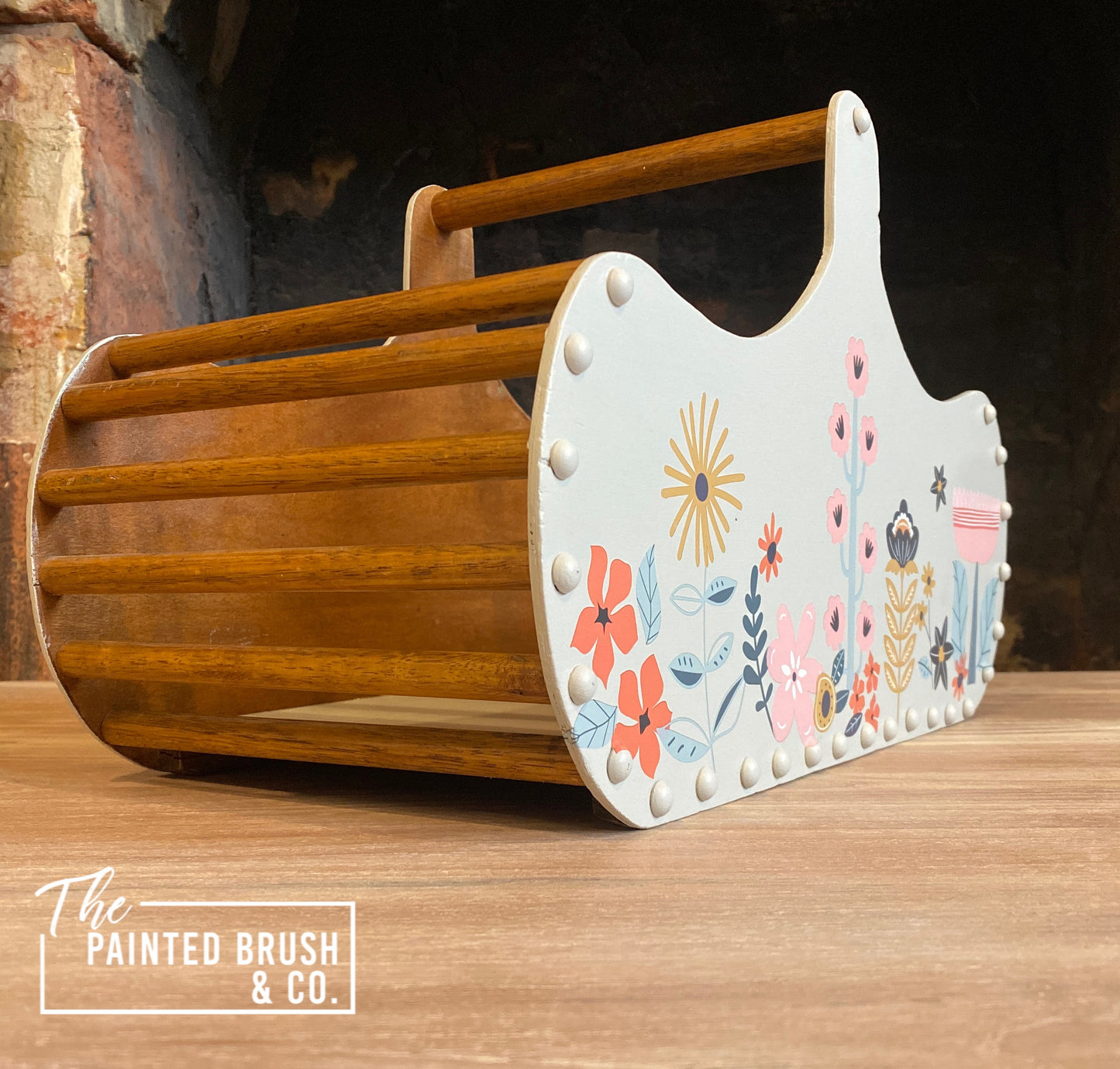 Retro sewing basket
