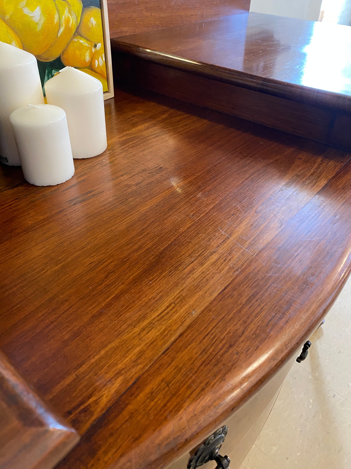 Solid Oak Queen Anne Sideboard