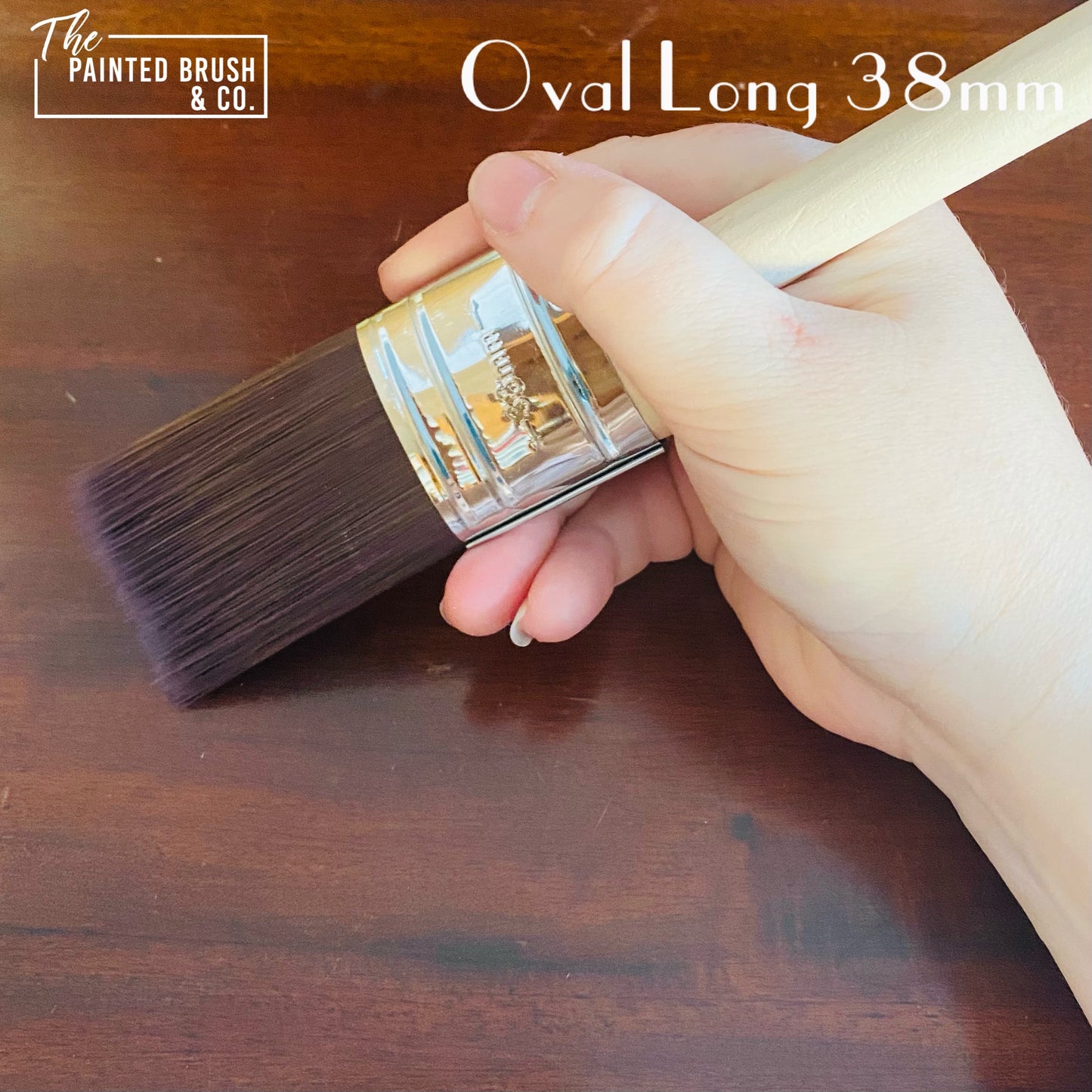 Long Handle Oval Paint Brush