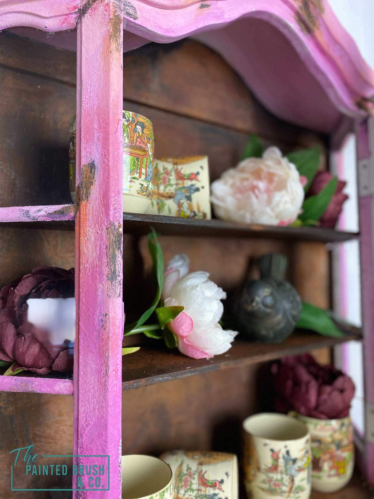 Rusted Ombré wall display cabinet