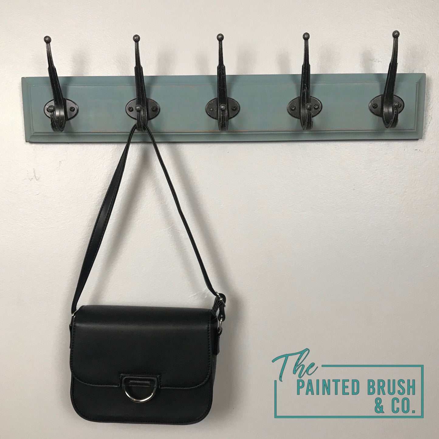 Shabby Chic Stencilled Coat Rack