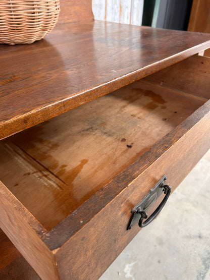 Antique H.F. Fischer Tiger Oak Sideboard