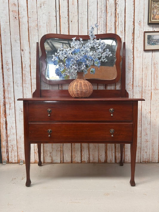 Vintage oak dressing table