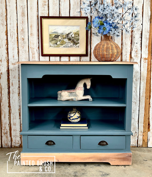Blue Balinese Bookcase