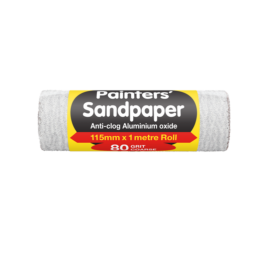 UNi-PRO |  Aluminium Oxide Sandpaper Rolls Range | Anti Clog | 115mm x 1mt