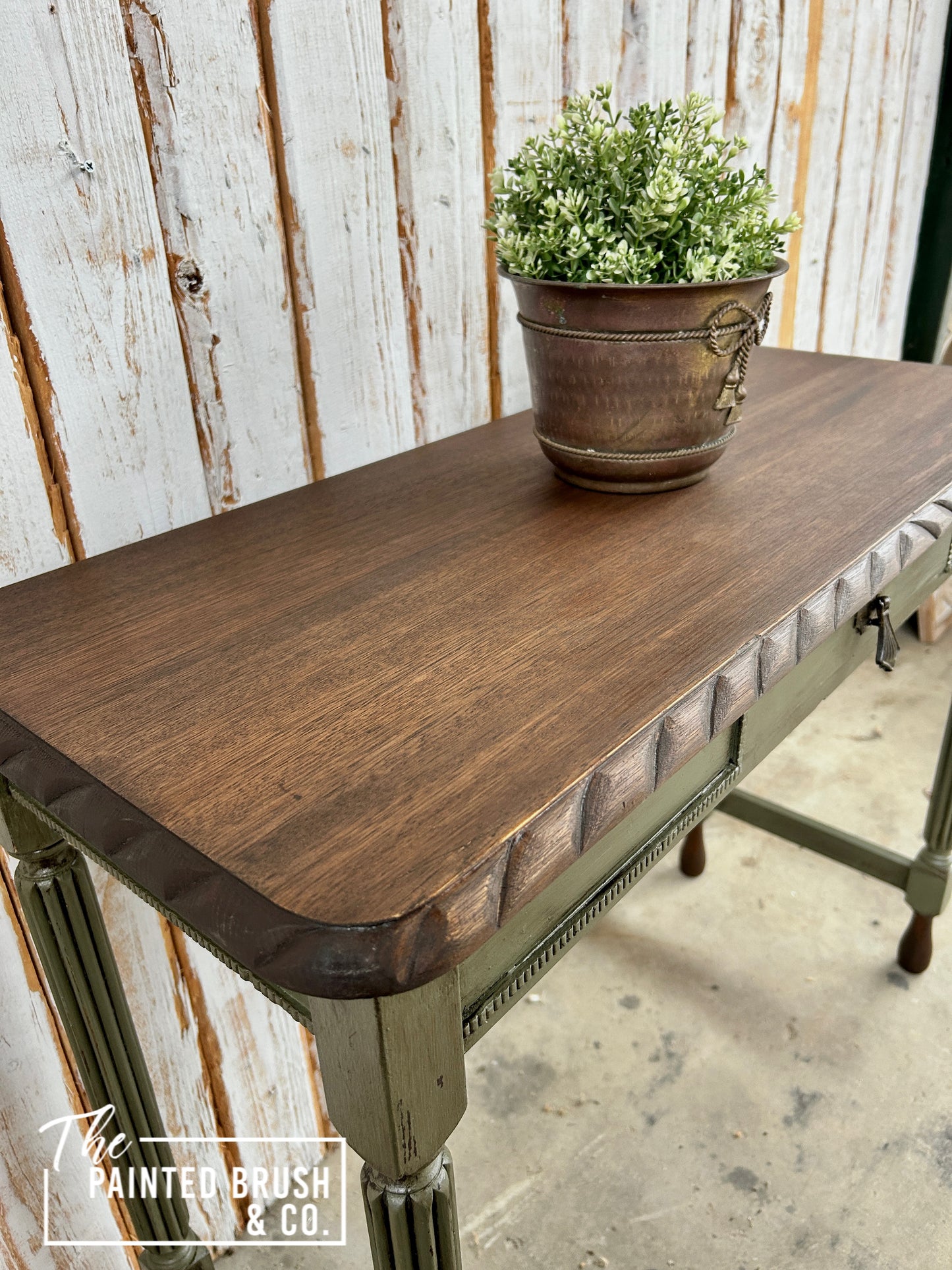 Rustic Vineyard Hall Table