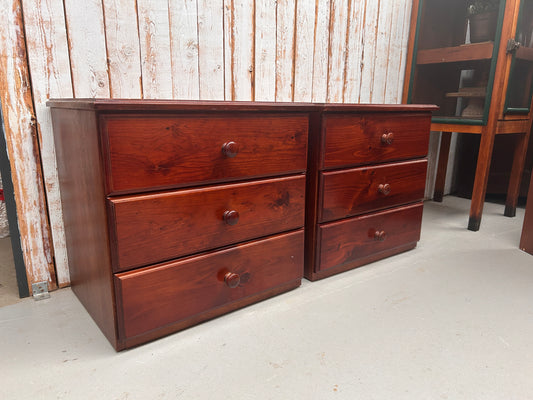 Pine bedside tables