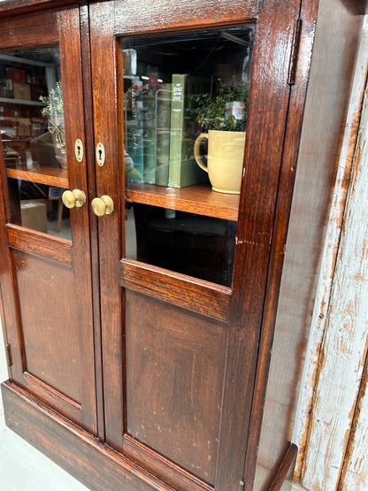 Vintage timber display cabinet