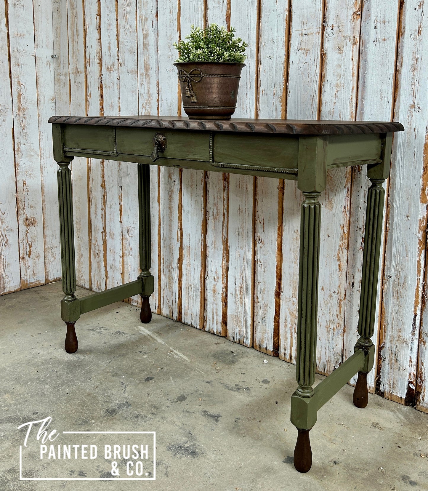 Rustic Vineyard Hall Table