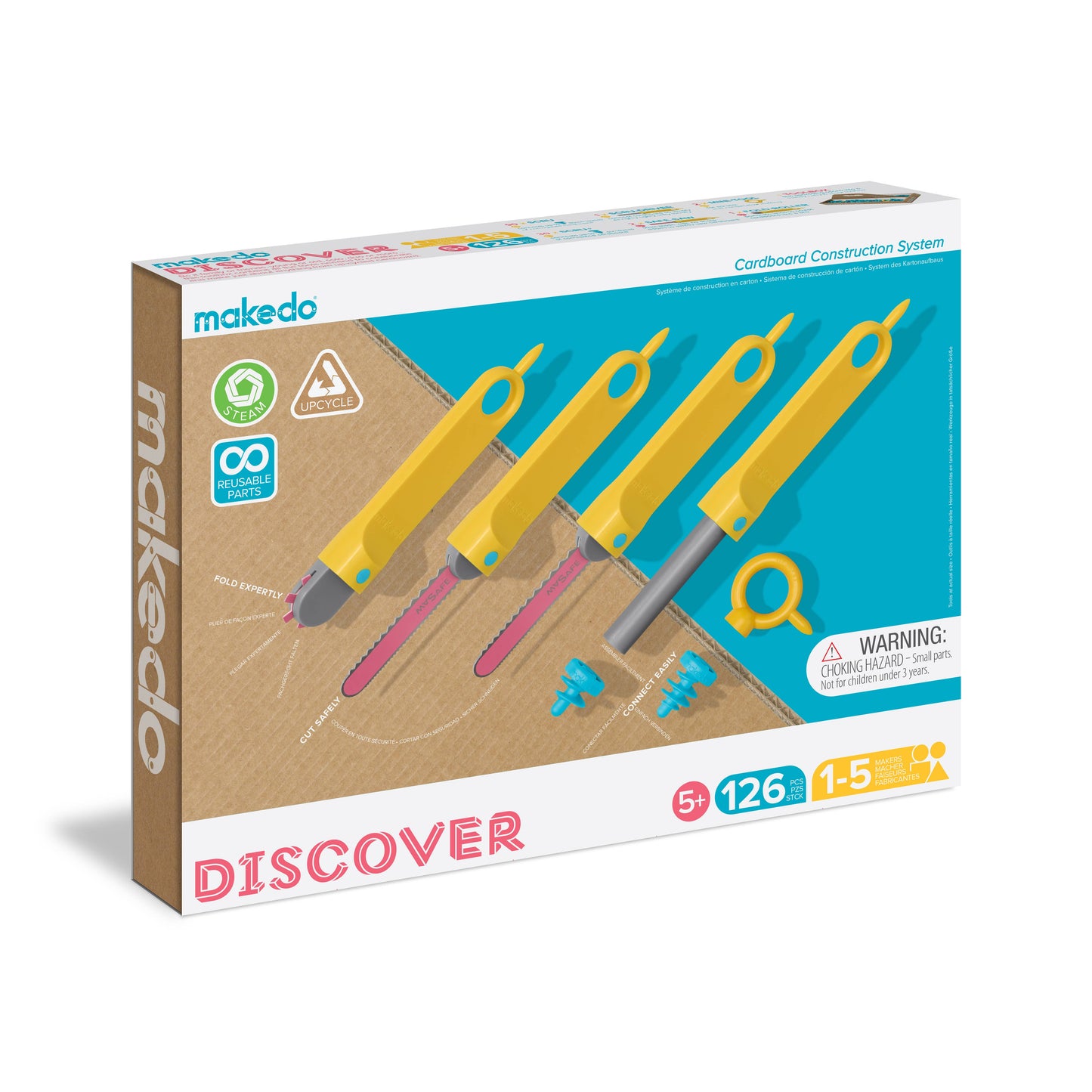 Makedo Australia - DISCOVER | Upcycled Cardboard Construction Toolkit