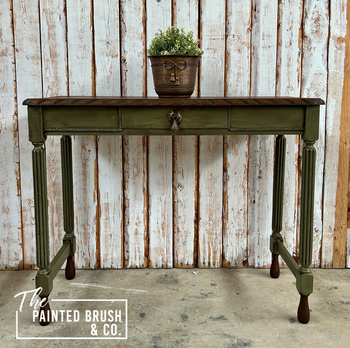 Rustic Vineyard Hall Table