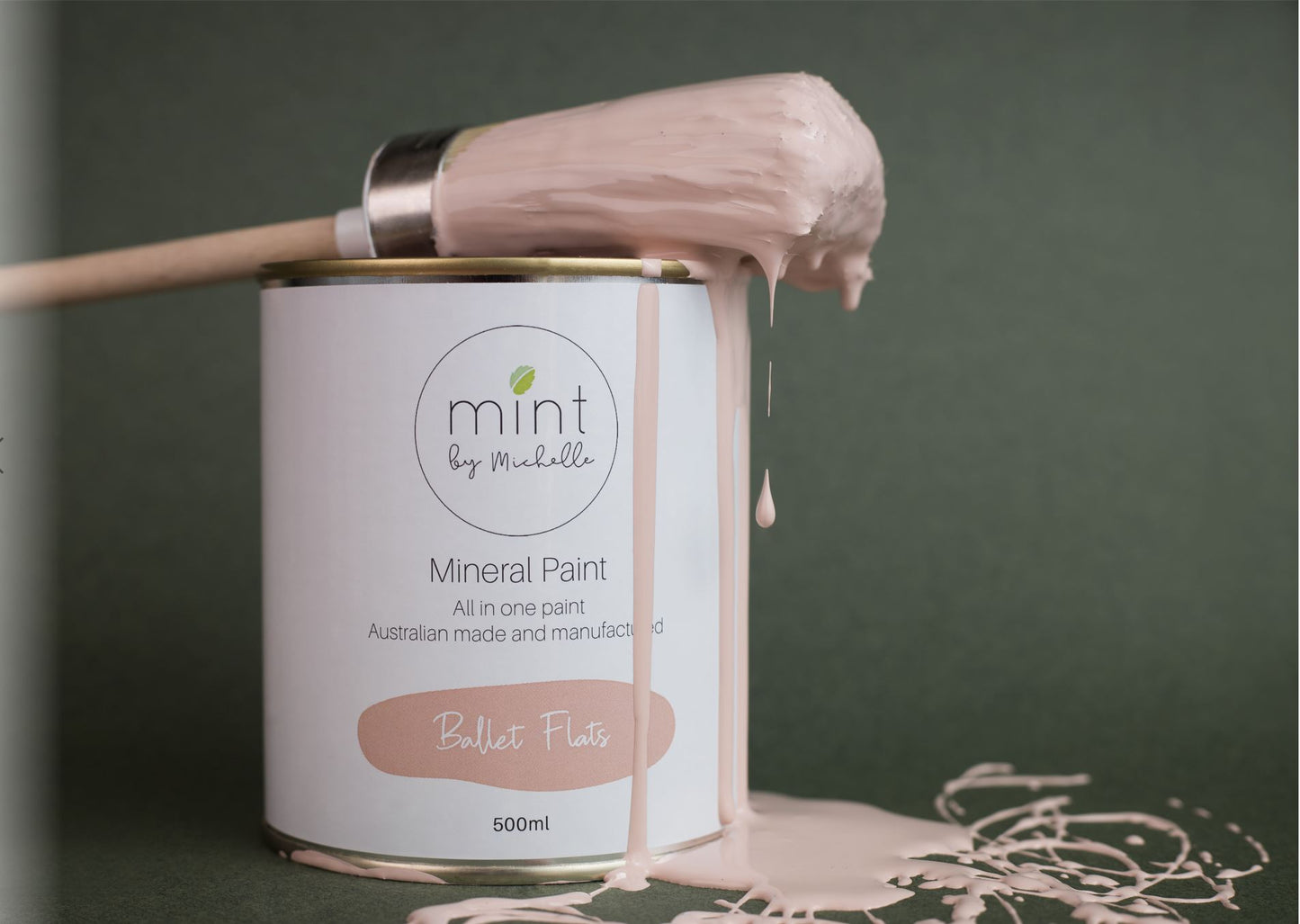 Mint Mineral Paint | Ballet Flats