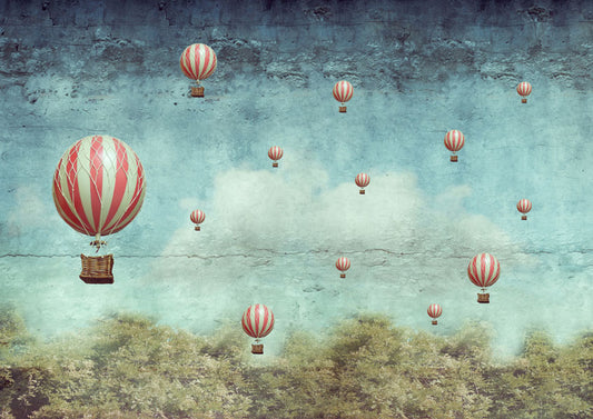 Mint Decoupage Paper | Balloons