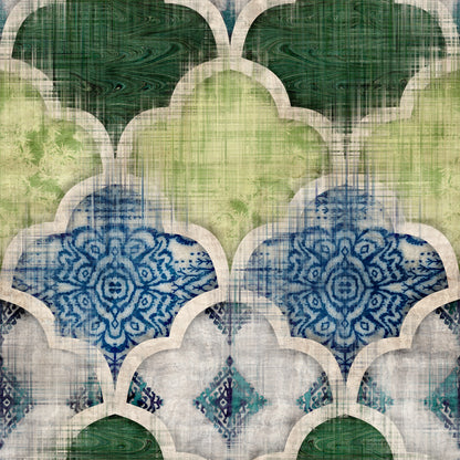 Mint Tissue Paper | Distressed Tile