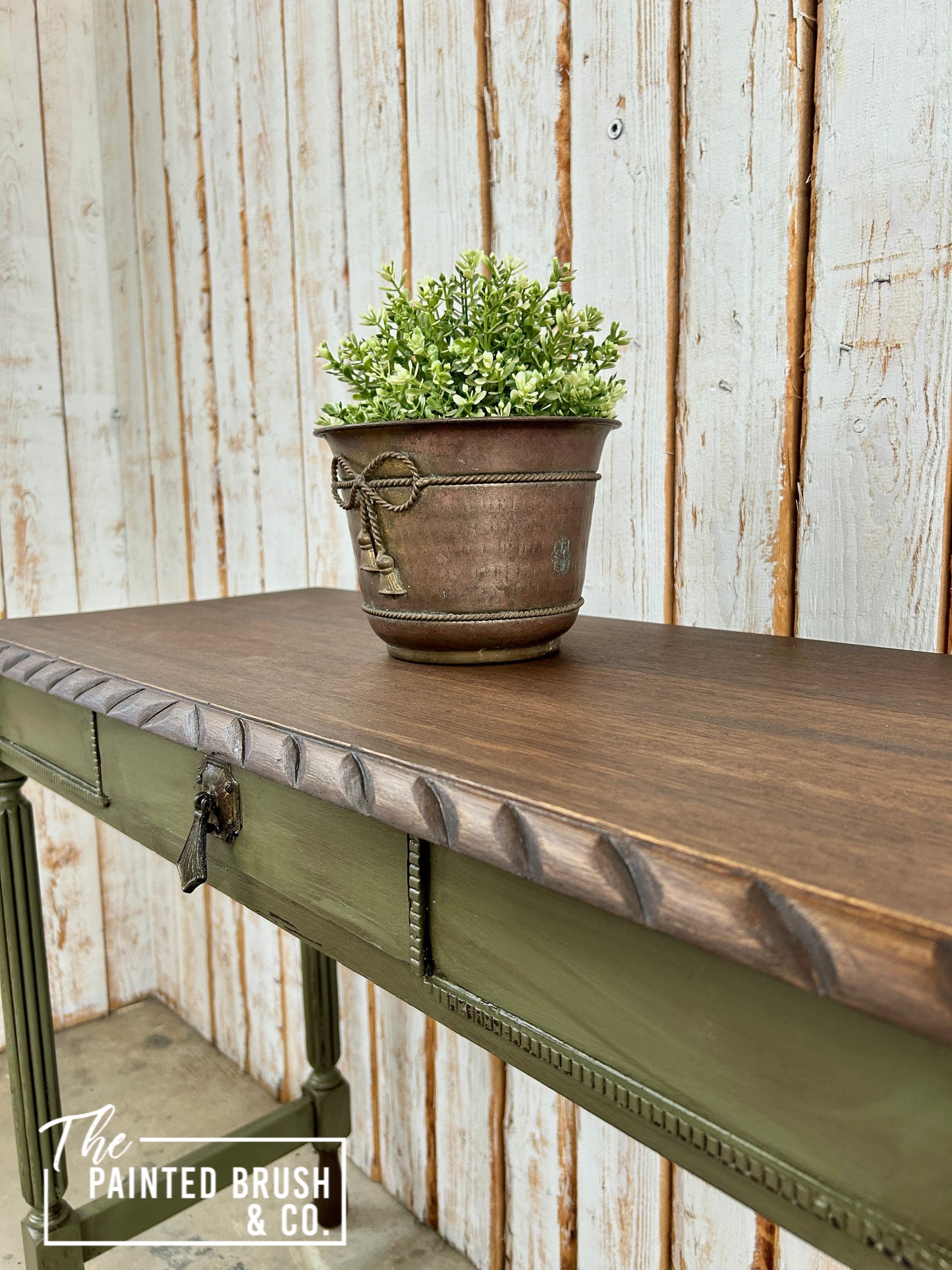 Rustic Vineyard Hall Table