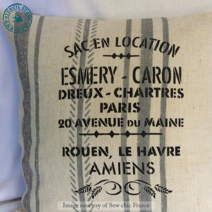 Grain Sack Stripes Stencil