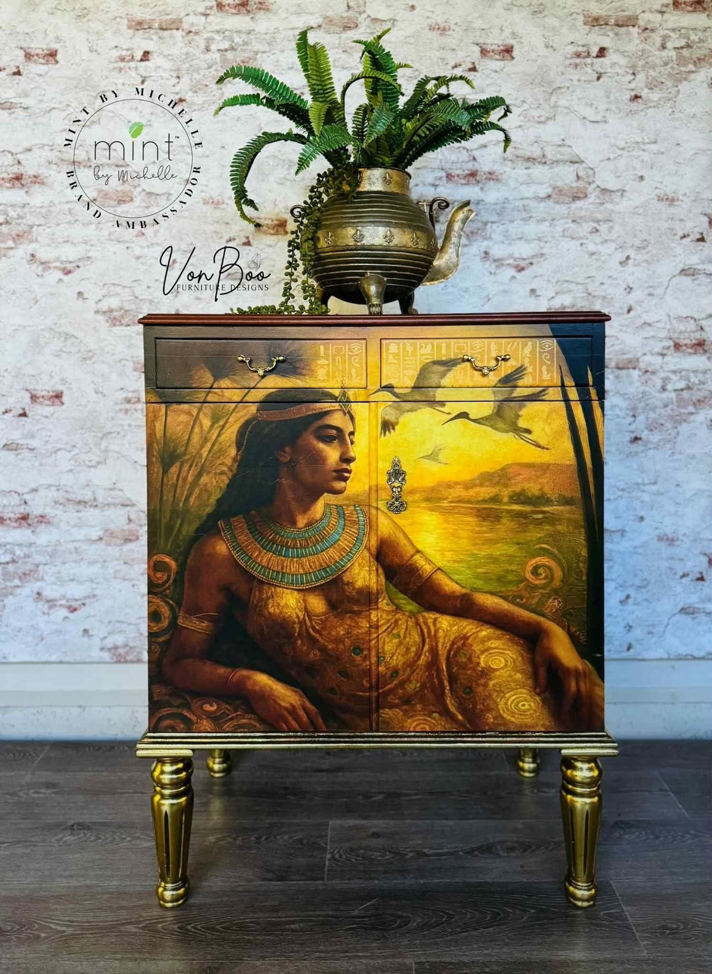 Mint Decoupage Paper | Queen of the Nile - LIMITED EDITION