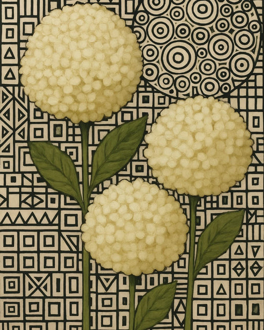 Mint Decoupage Paper | Hydrangea (White or Mauve) - LIMITED EDITION