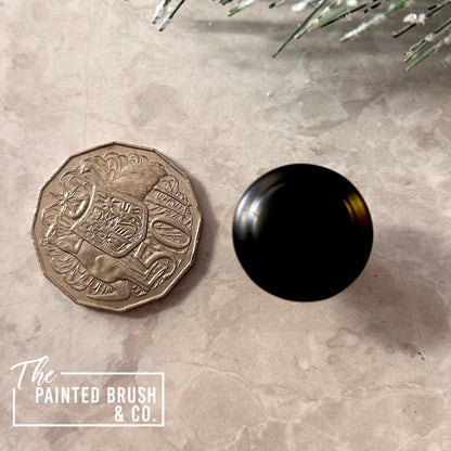 Matte Black Round Knob - Charlotte