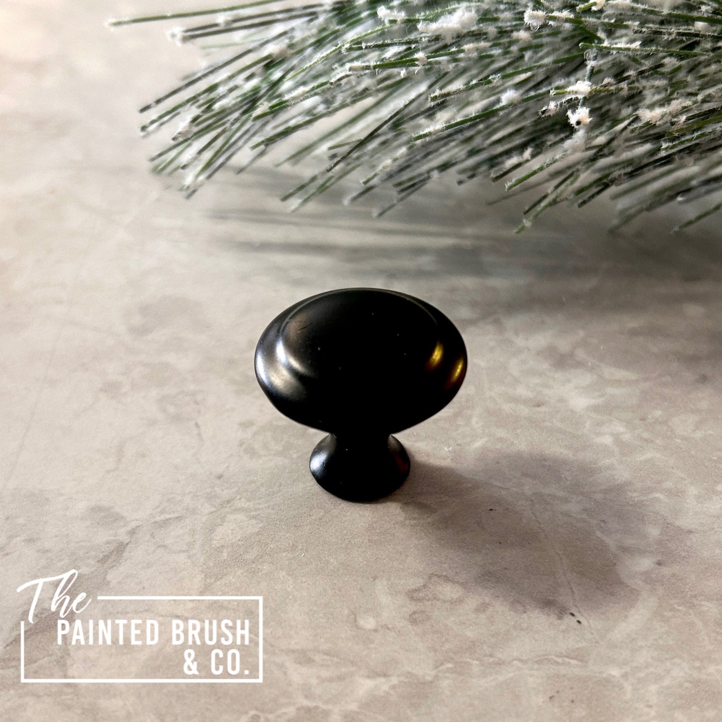 Matte Black Round Knob - Charlotte