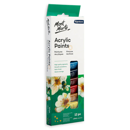 Mont Marte | Acrylic Paint Set | 12pc x 8ml