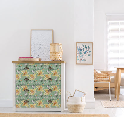 Mint Tissue Paper | Pastel Florals